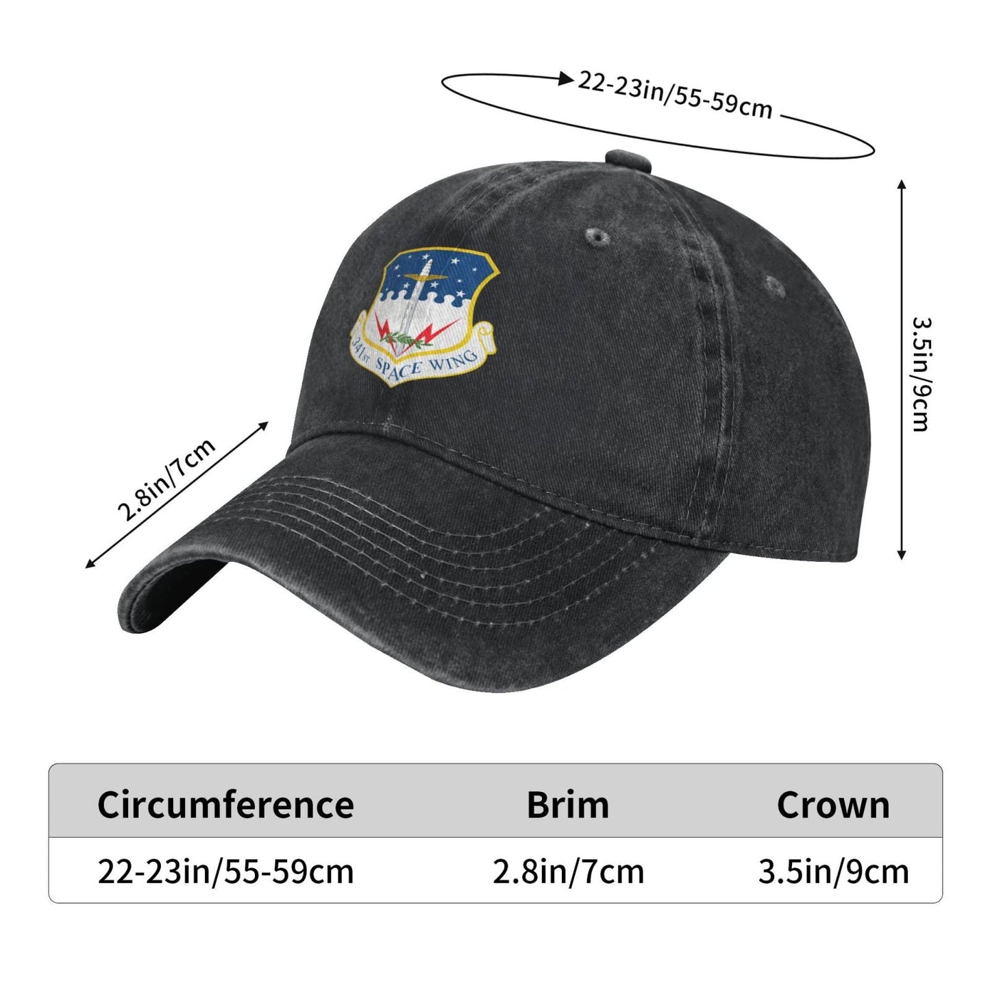 341st Space Wing Printing unisex baseball cap adjustable cap veteran gift