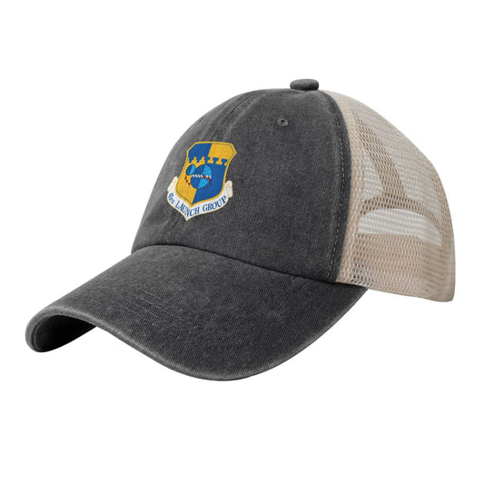 45th Launch Group-Emblem Printed unisex baseball cap adjustable grid baseball cap veteran gift