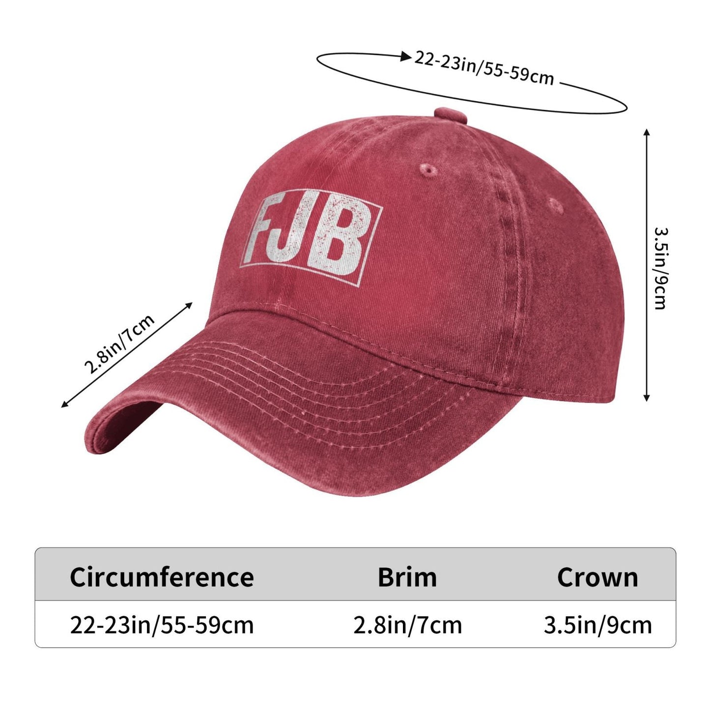 Joe Bide N FJB Let's Go Printed unisex baseball cap adjustable cap outdoor sunshade trucker hat