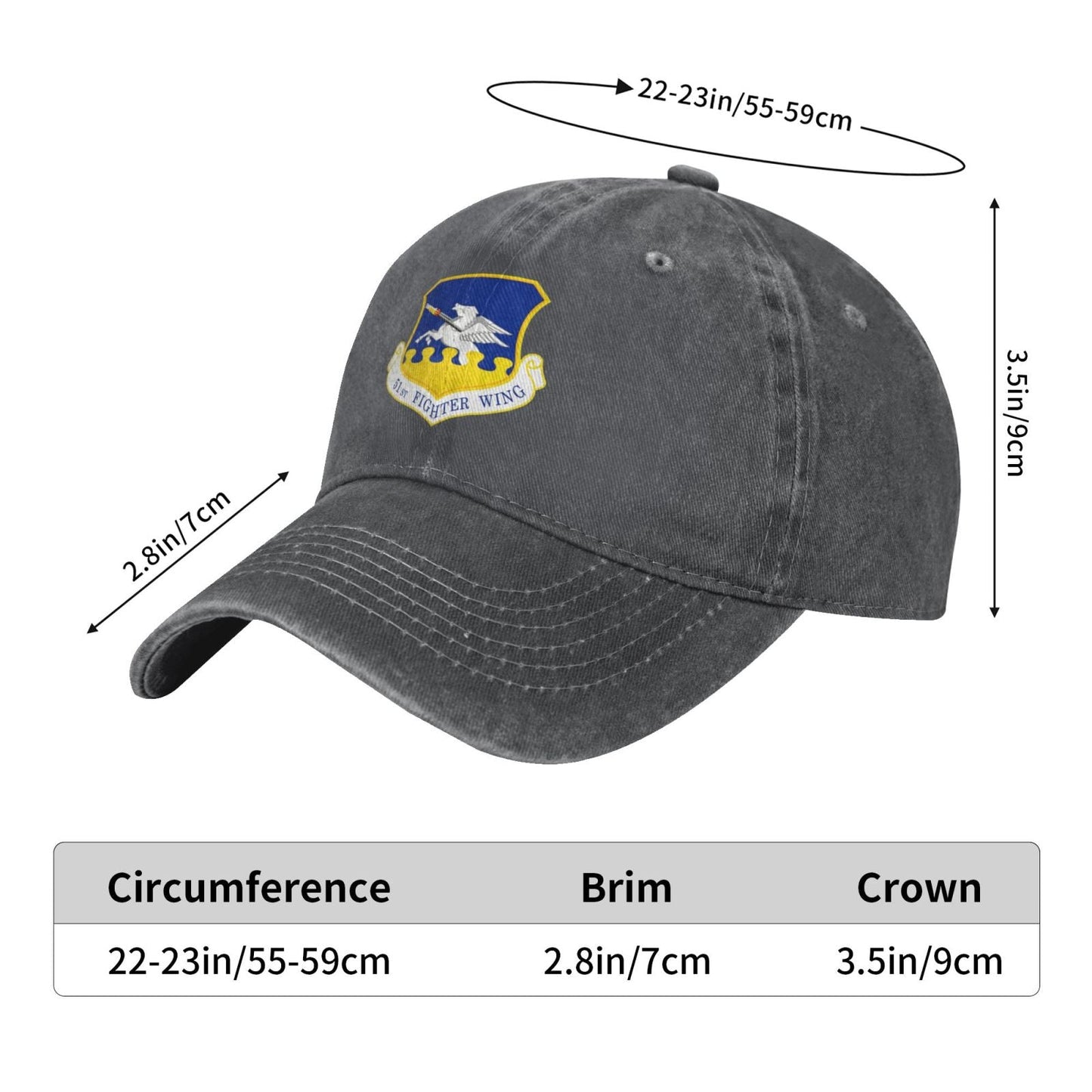 51st Fighter Wing Printed unisex baseball cap adjustable cap veteran gift