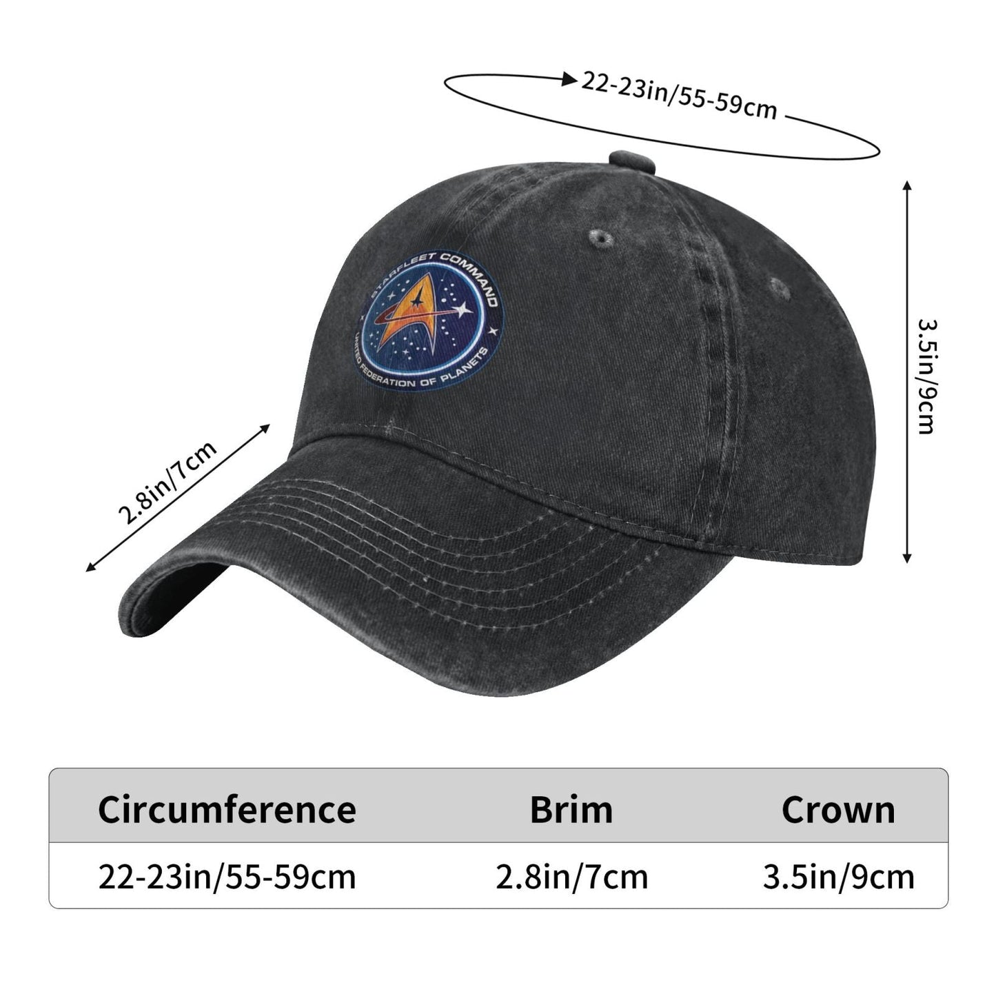 Starfleet Command Printing unisex baseball cap adjustable hats veteran gift
