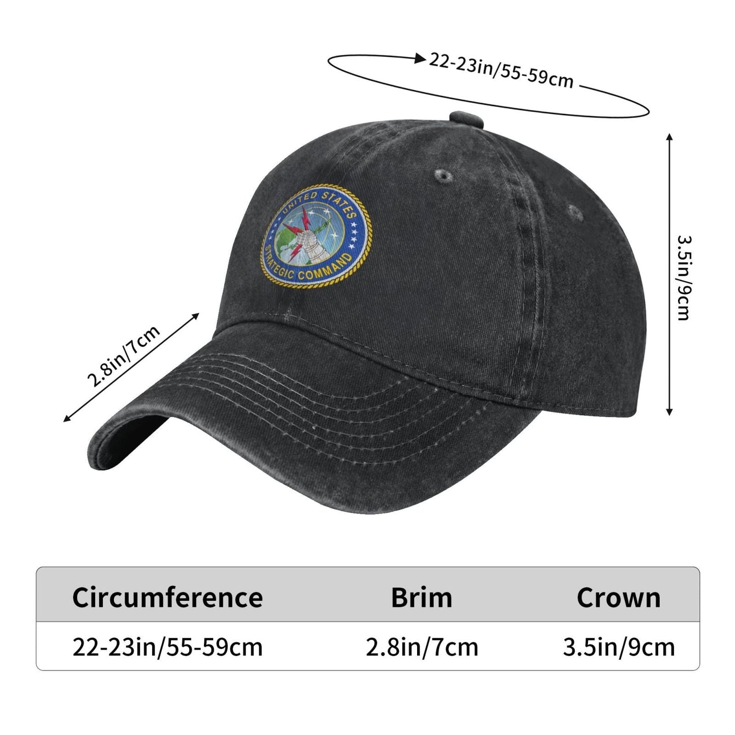 Seal Of The United States Strategic Command Printing unisex baseball cap adjustable cap veteran gift