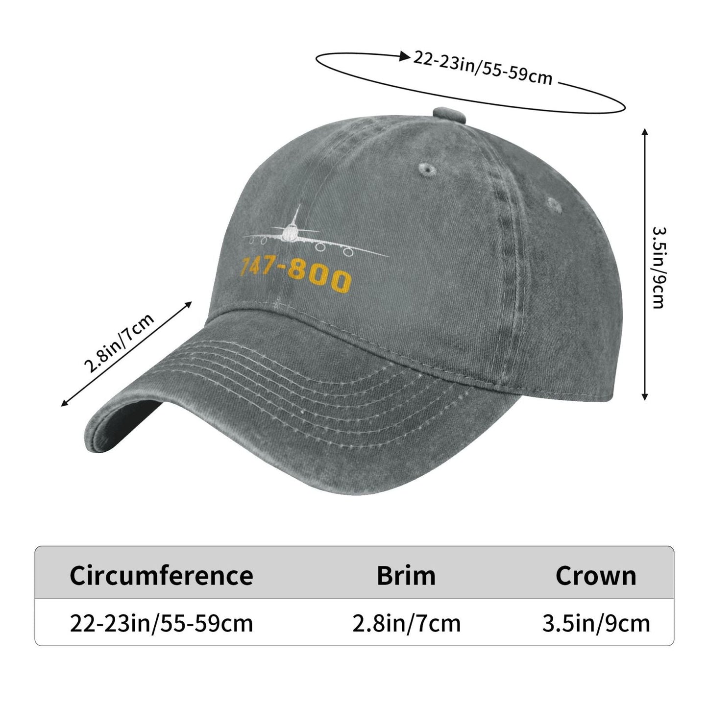 Boeing 747 Printing unisex baseball cap adjustable hats Outdoor leisure hat veteran gift