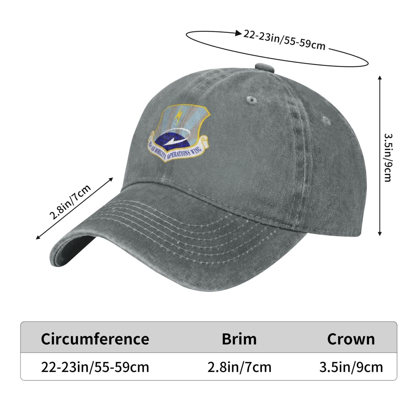 521st Air Mobility Operations Wing Printing unisex baseball cap adjustable cap veteran gift
