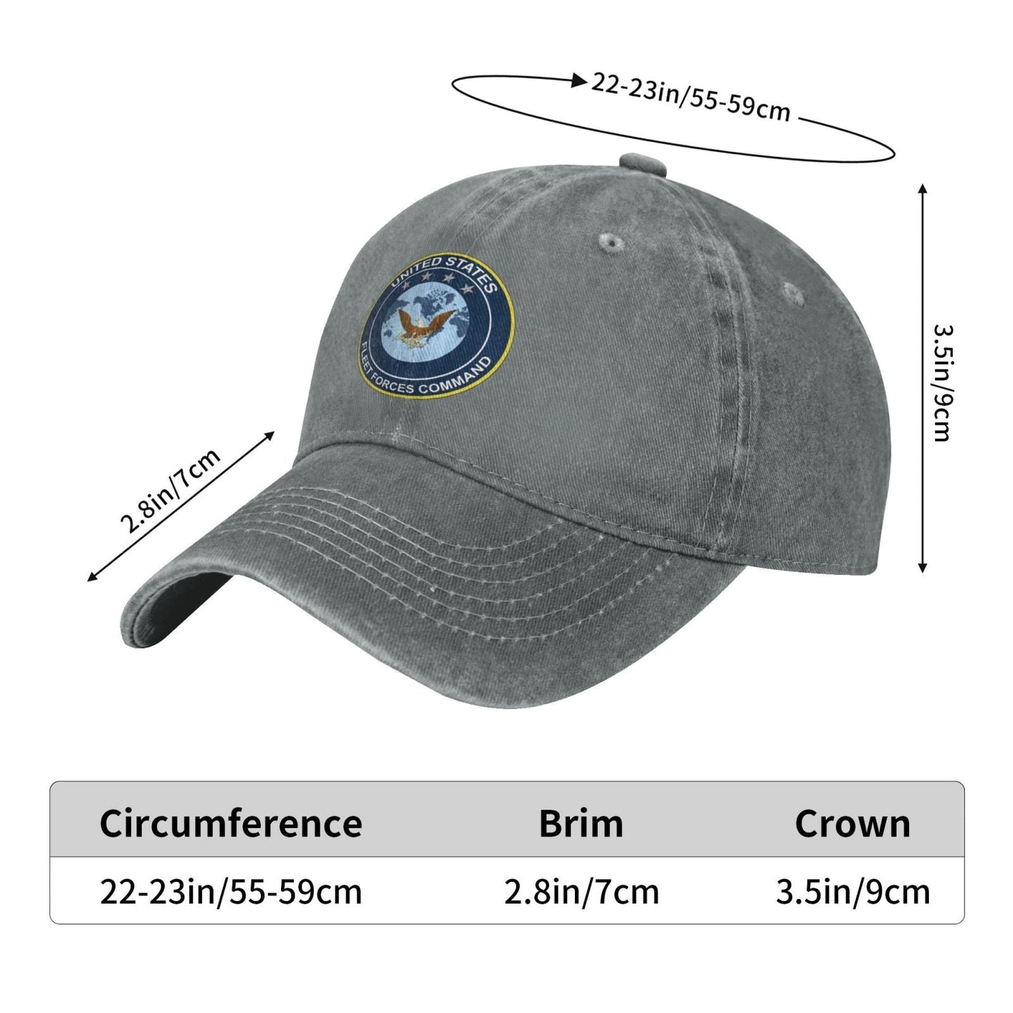 United States Fleet Forces Command Printed unisex baseball cap adjustable cap veteran gift