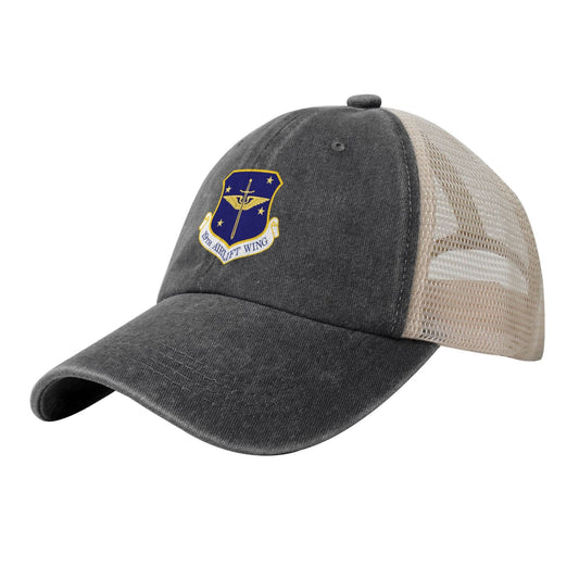 USAF- 19th Airlift Wing Printed unisex baseball cap adjustable grid baseball cap veteran gift