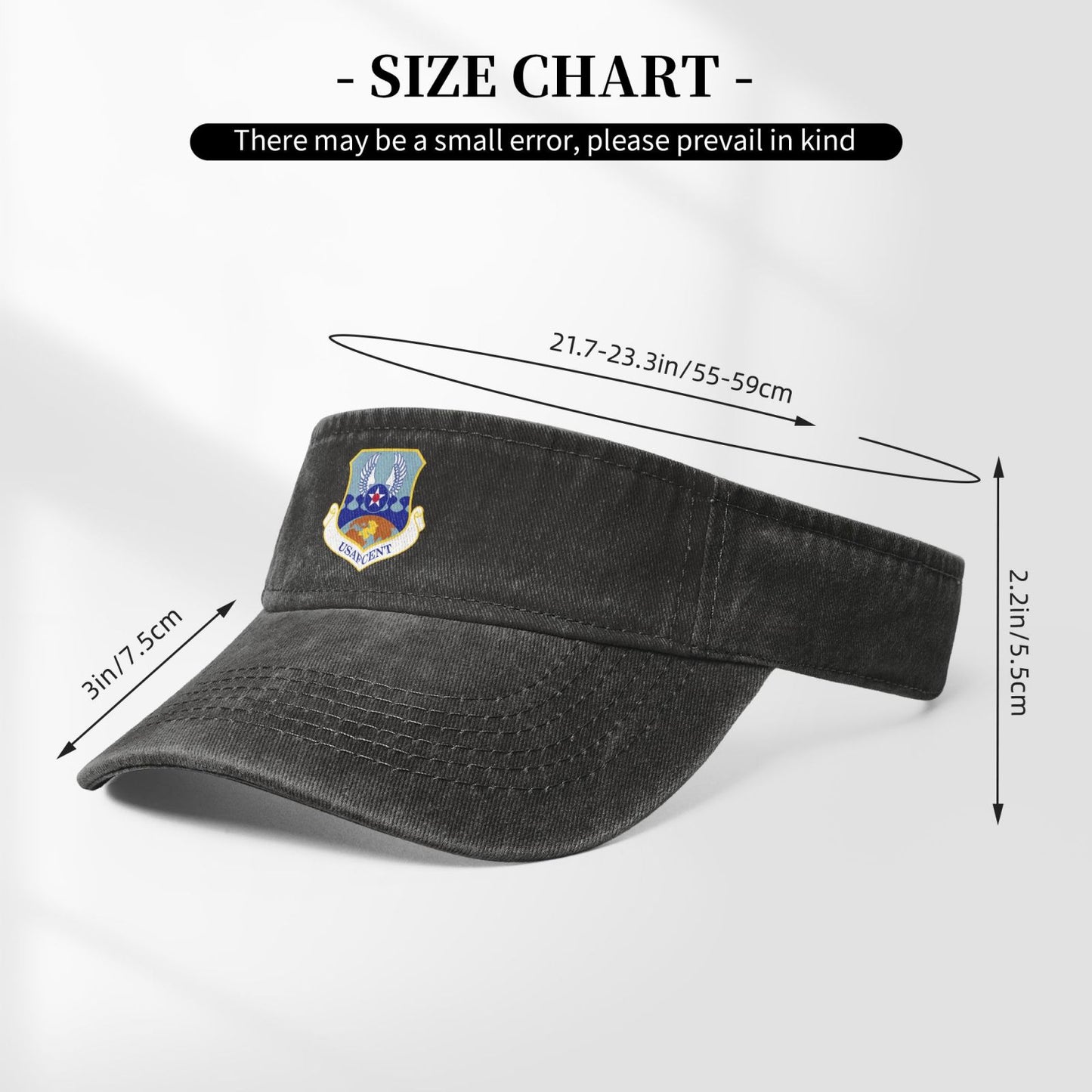 United States Air Forces Central Command-Emblem Printing adjustable Empty Top Baseball Sun Cap unisex outdoor sport hat veterans gift