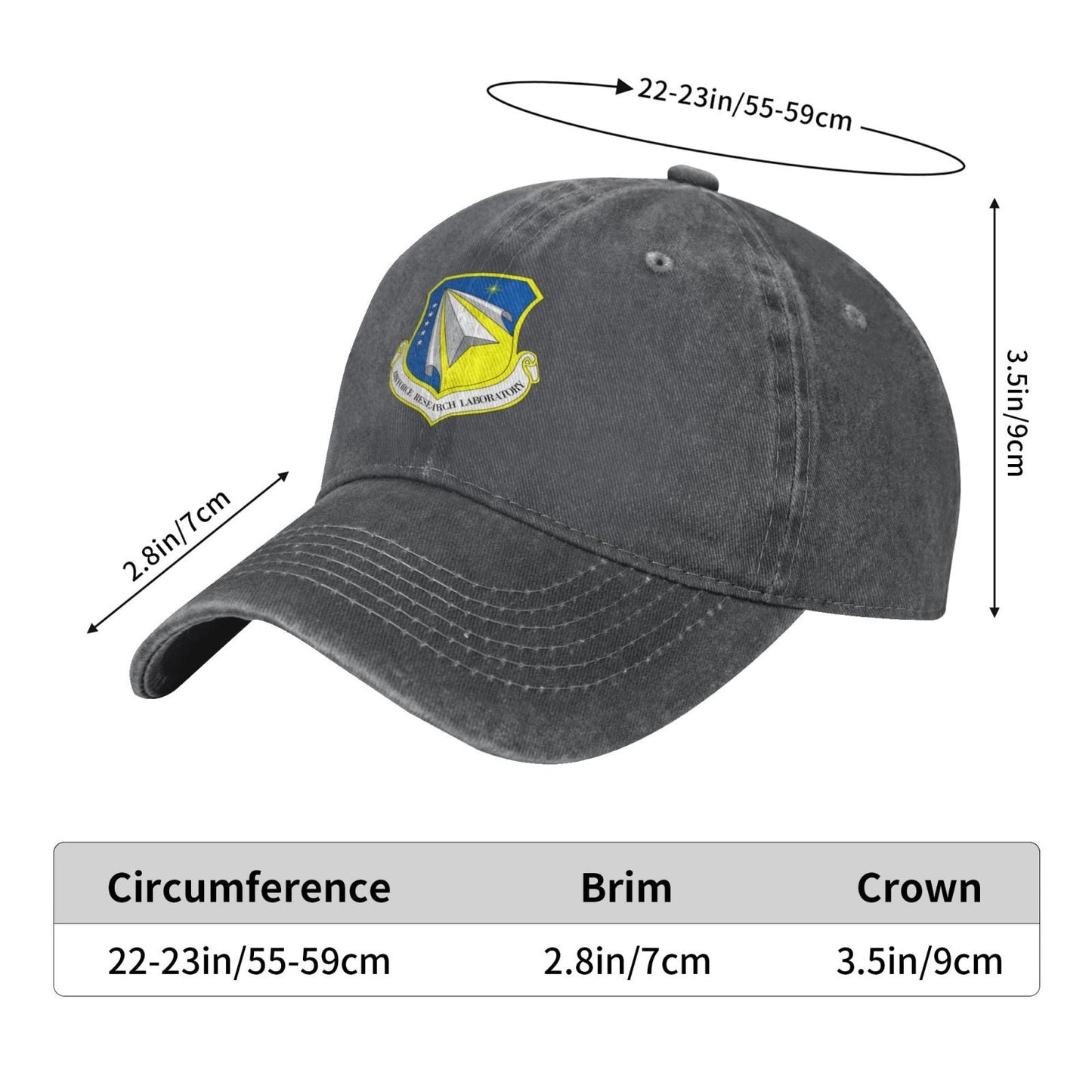 Air Force Research Laboratory Printed unisex baseball cap adjustable cap veteran gift