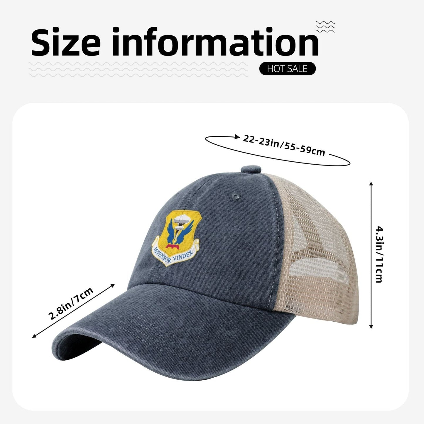 509th Bomb Wing Printed unisex baseball cap adjustable grid baseball cap veteran gift