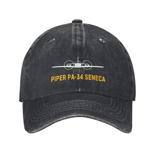Piper PA-34 Seneca Printing unisex baseball cap adjustable hats Outdoor leisure hat veteran gift