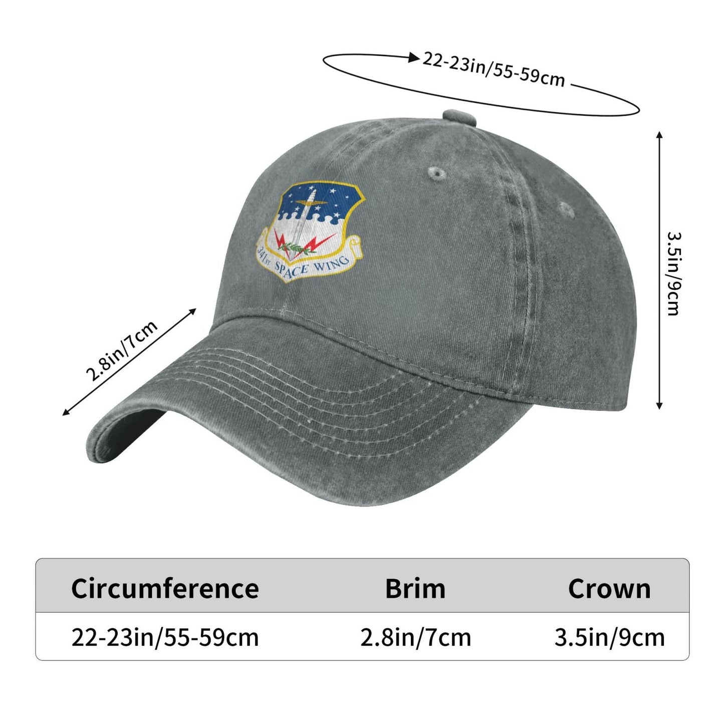 341st Space Wing Printing unisex baseball cap adjustable cap veteran gift