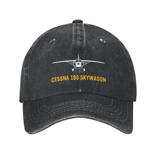 Cessna 180 Skywagon Printing unisex baseball cap adjustable hats Outdoor leisure hat veteran gift