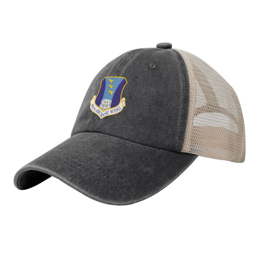435th Air Base Wing Printed unisex baseball cap adjustable grid baseball cap veteran gift