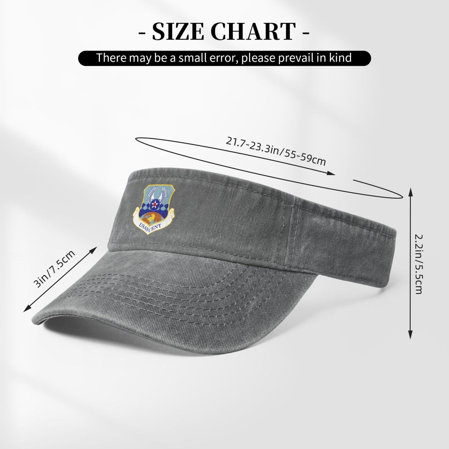 United States Air Forces Central Command-Emblem Printing adjustable Empty Top Baseball Sun Cap unisex outdoor sport hat veterans gift