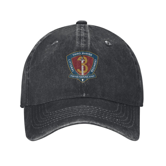 3rd Marine Littoral Regiment Printed unisex baseball cap adjustable cap veteran gift