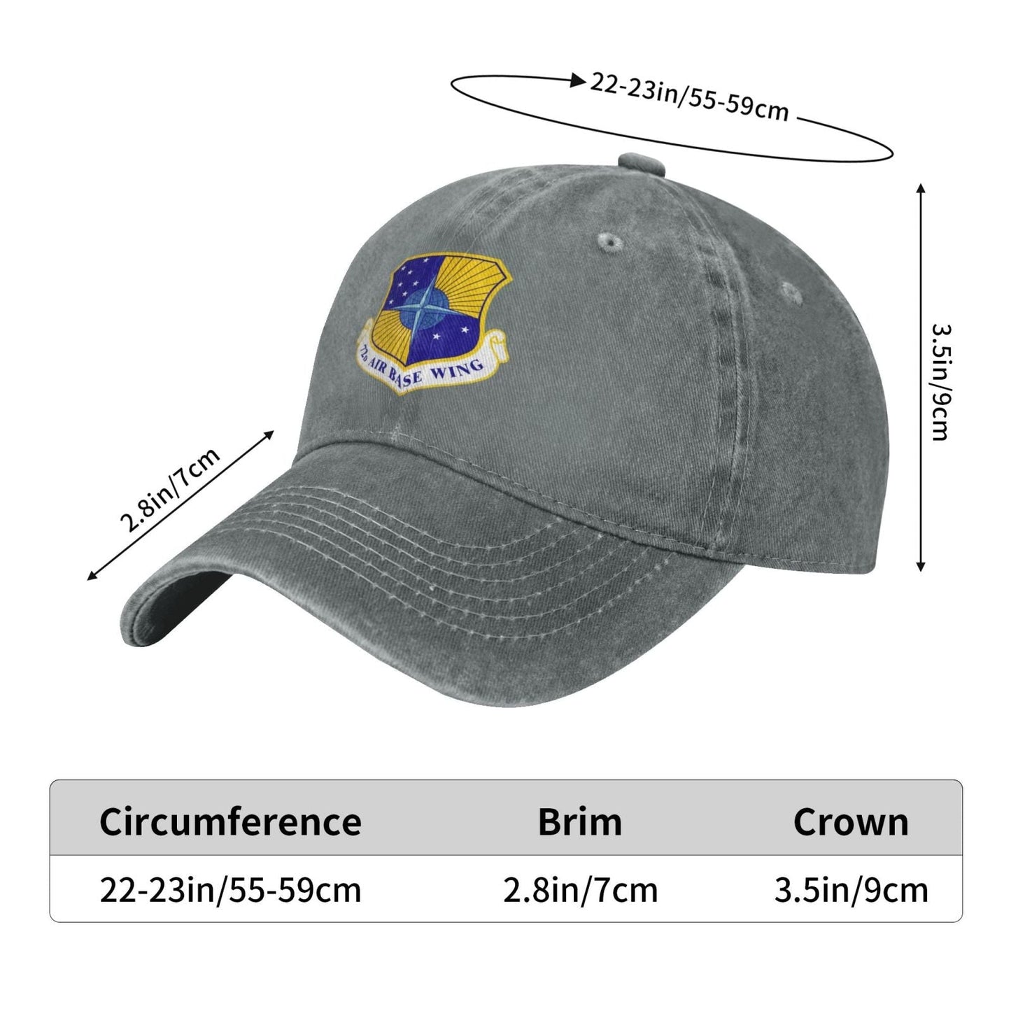 72d Air Base Wing Printing unisex baseball cap adjustable cap veteran gift