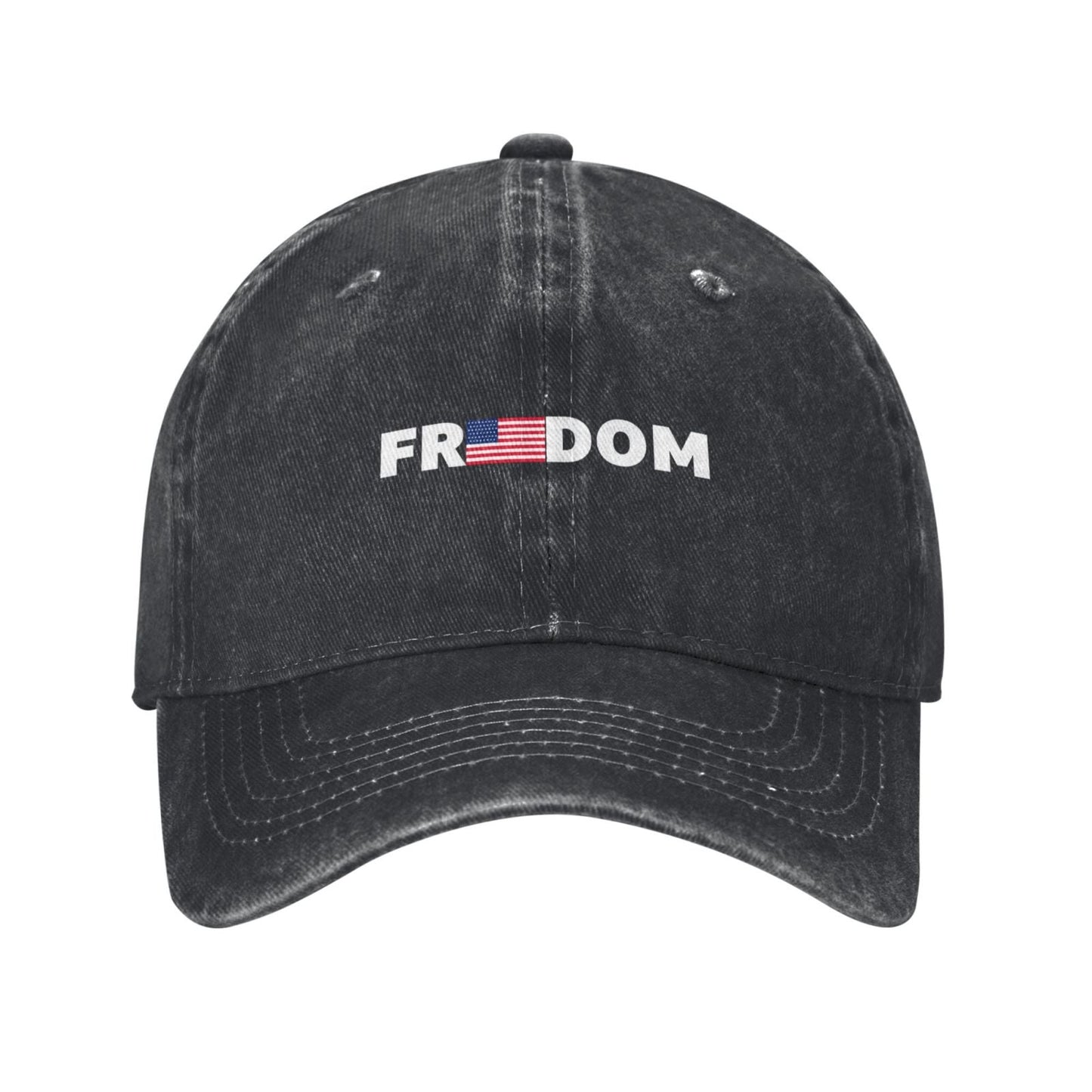 Freedom American Flag Vintage USA Flag 1776 Printed unisex baseball cap adjustable cap outdoor sunshade trucker hat