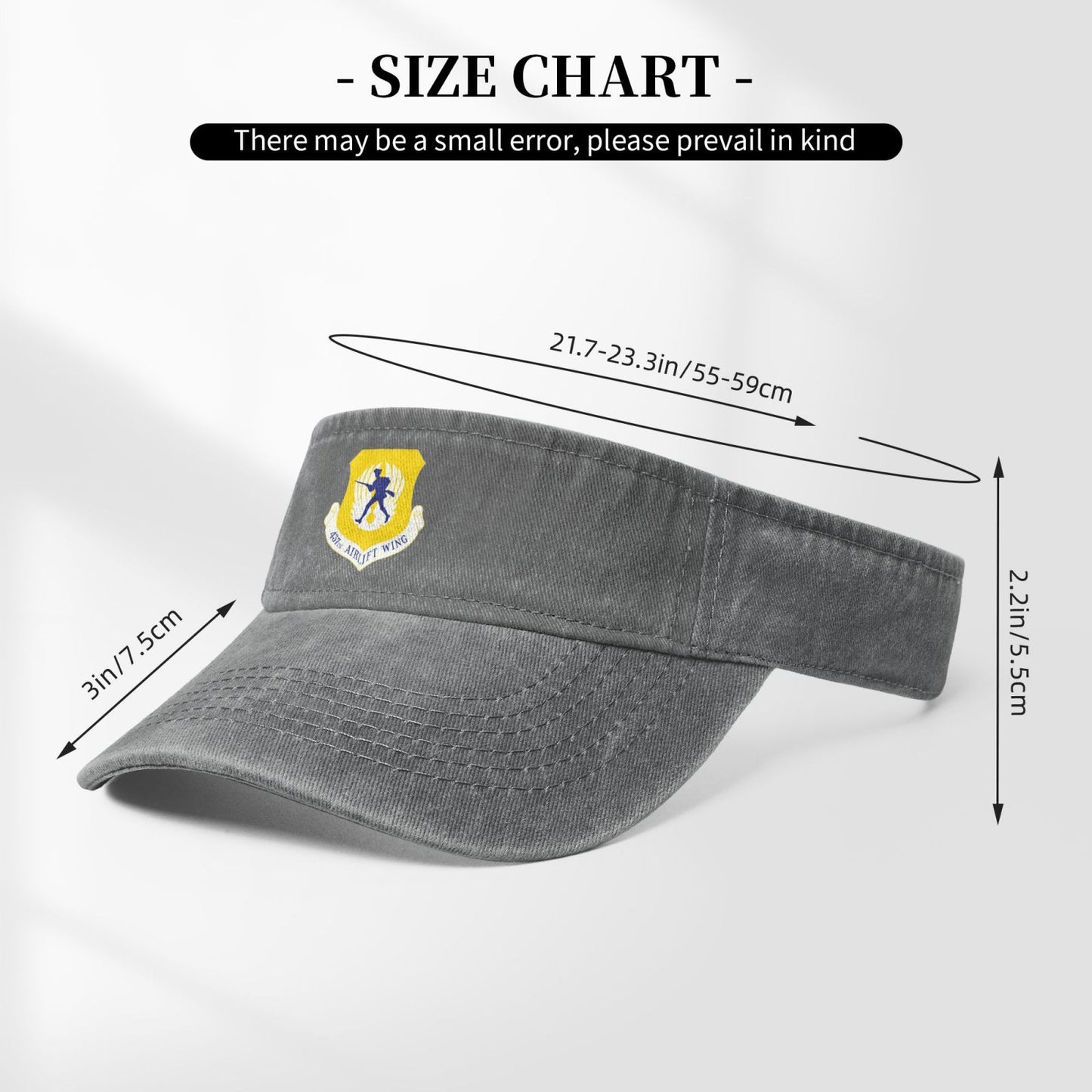 437th Airlift Wing Printing adjustable Empty Top Baseball Sun Cap unisex outdoor sport hat veterans gift
