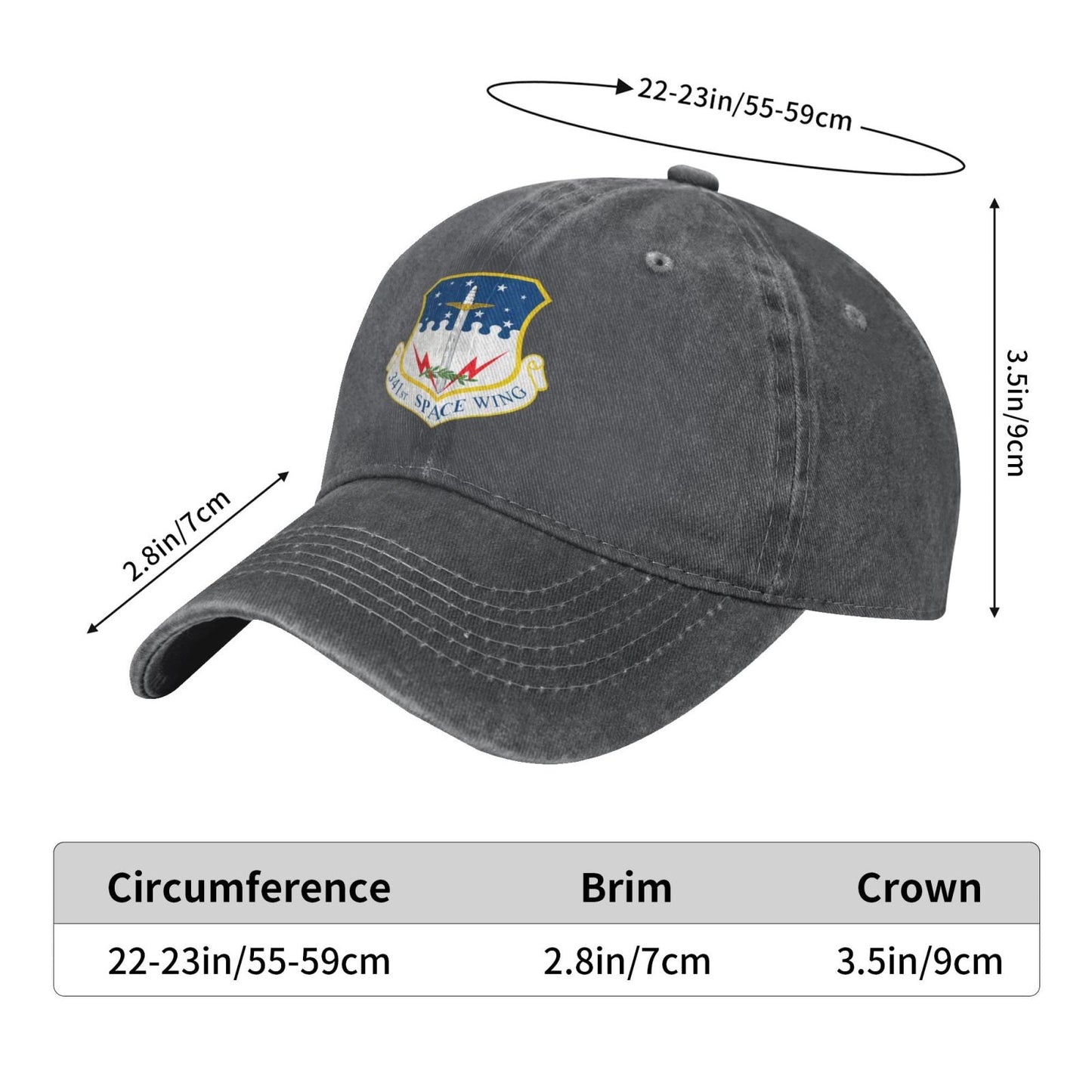 341st Space Wing Printing unisex baseball cap adjustable cap veteran gift