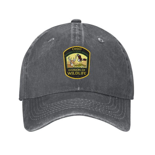 Division of Wildlife Printed unisex baseball cap adjustable cap outdoor sunshade trucker hat