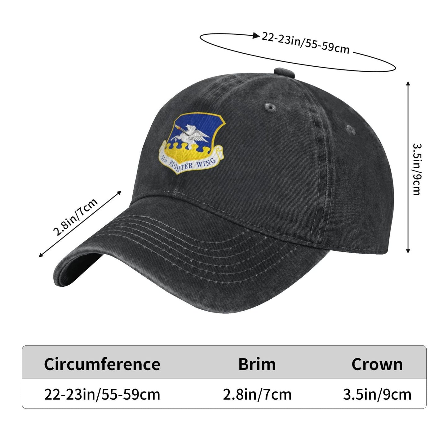 51st Fighter Wing Printed unisex baseball cap adjustable cap veteran gift