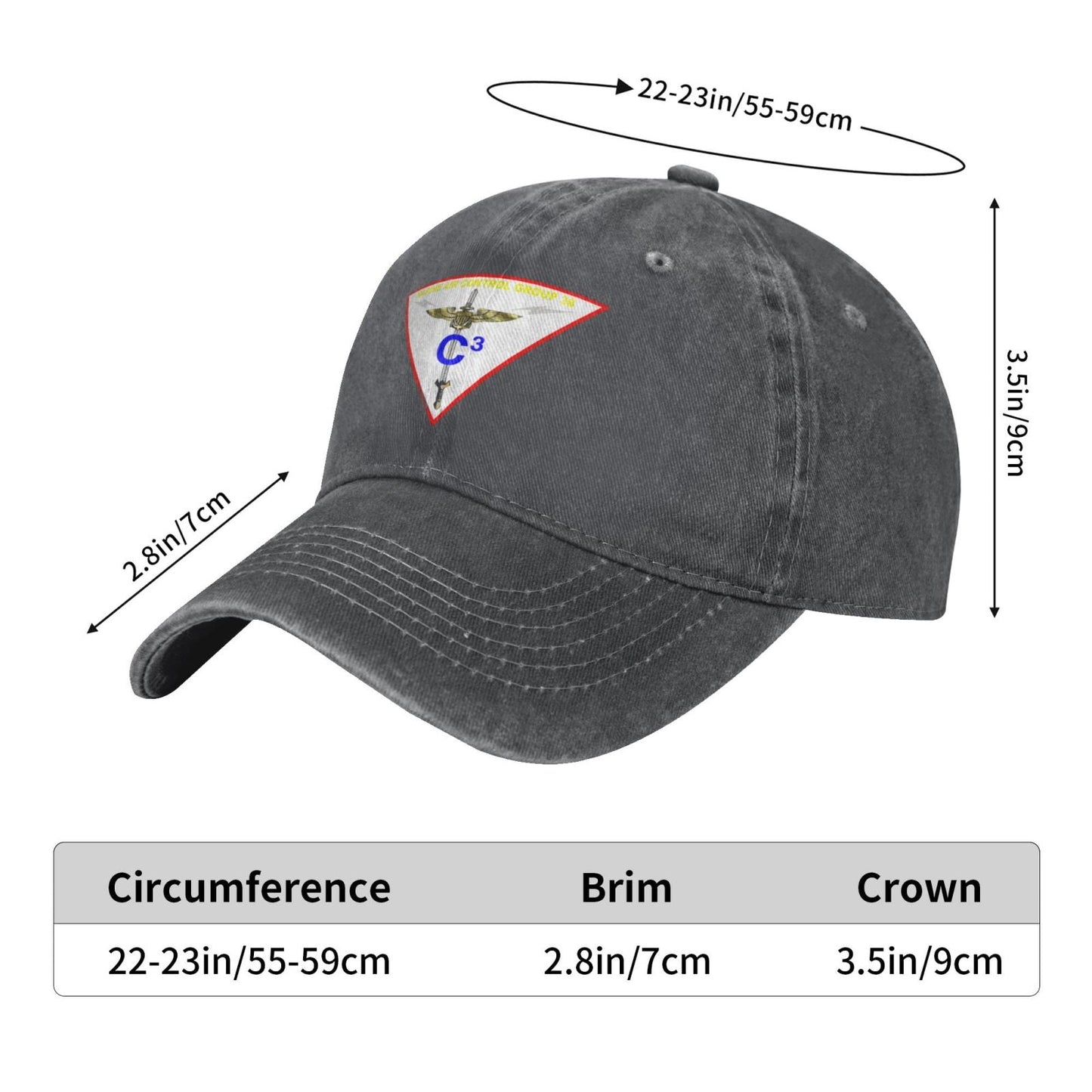 MACG 38 Insignia Printed unisex baseball cap adjustable cap veteran gift
