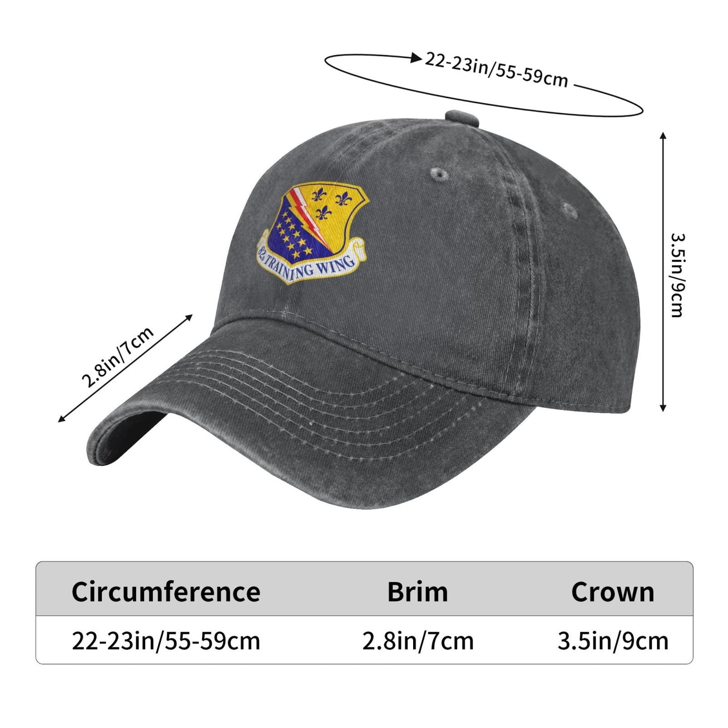82d Training Wing Printing unisex baseball cap adjustable cap veteran gift