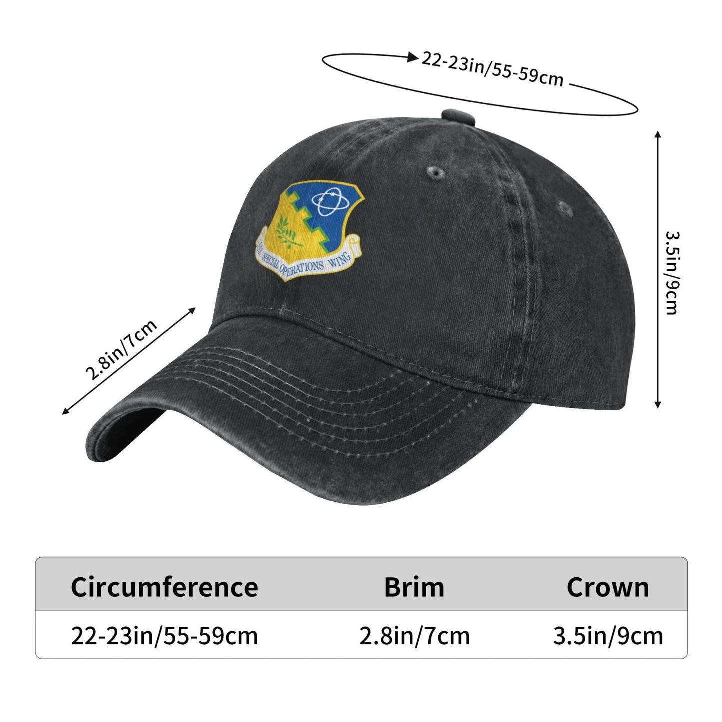193d Special Operations Wing Printed unisex baseball cap adjustable cap veteran gift
