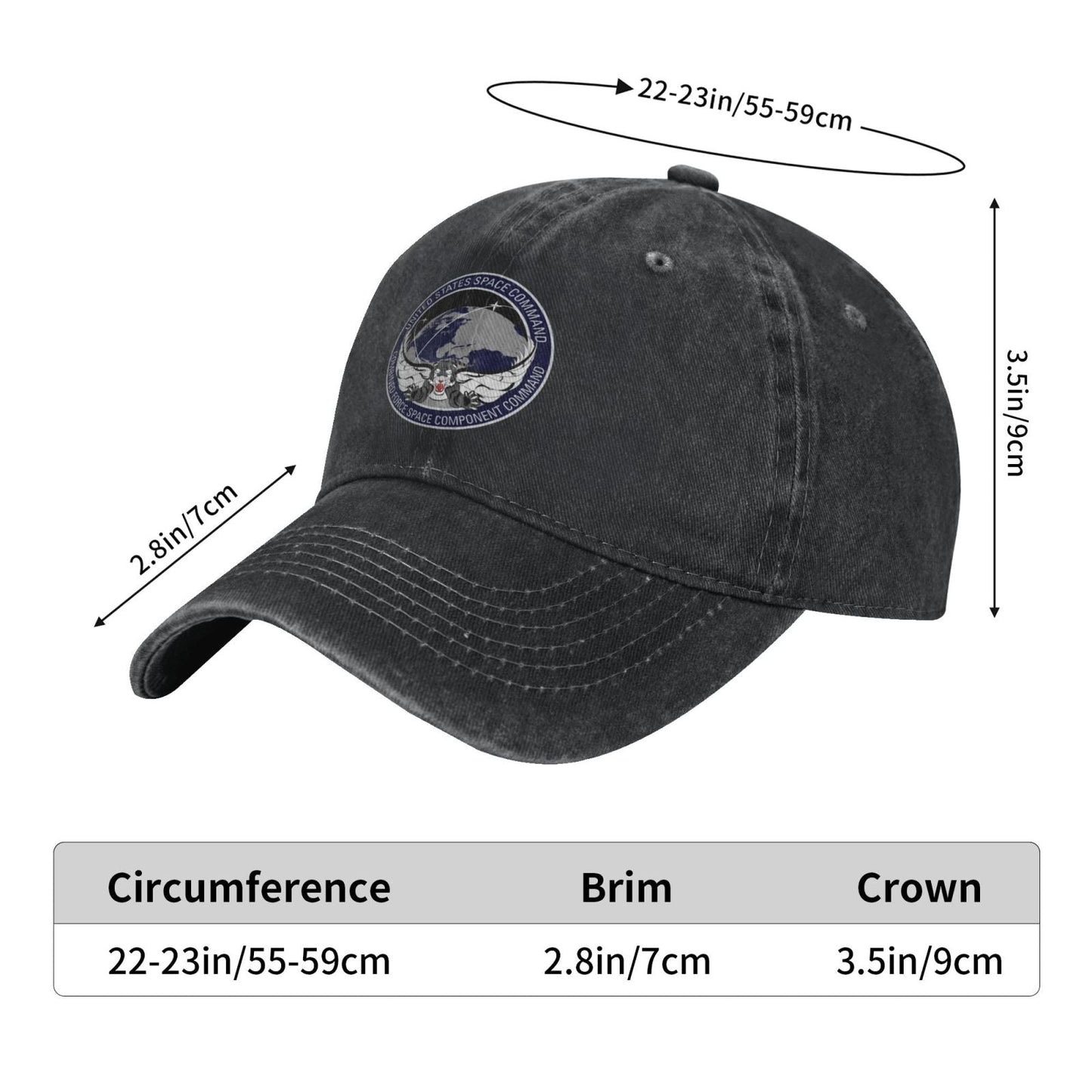 Combined Force Space Component Command Printing unisex baseball cap adjustable cap veteran gift