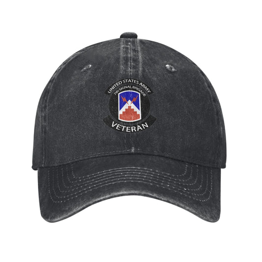 Army 7th Signal Brigade Printed unisex baseball cap adjustable cap veteran gift