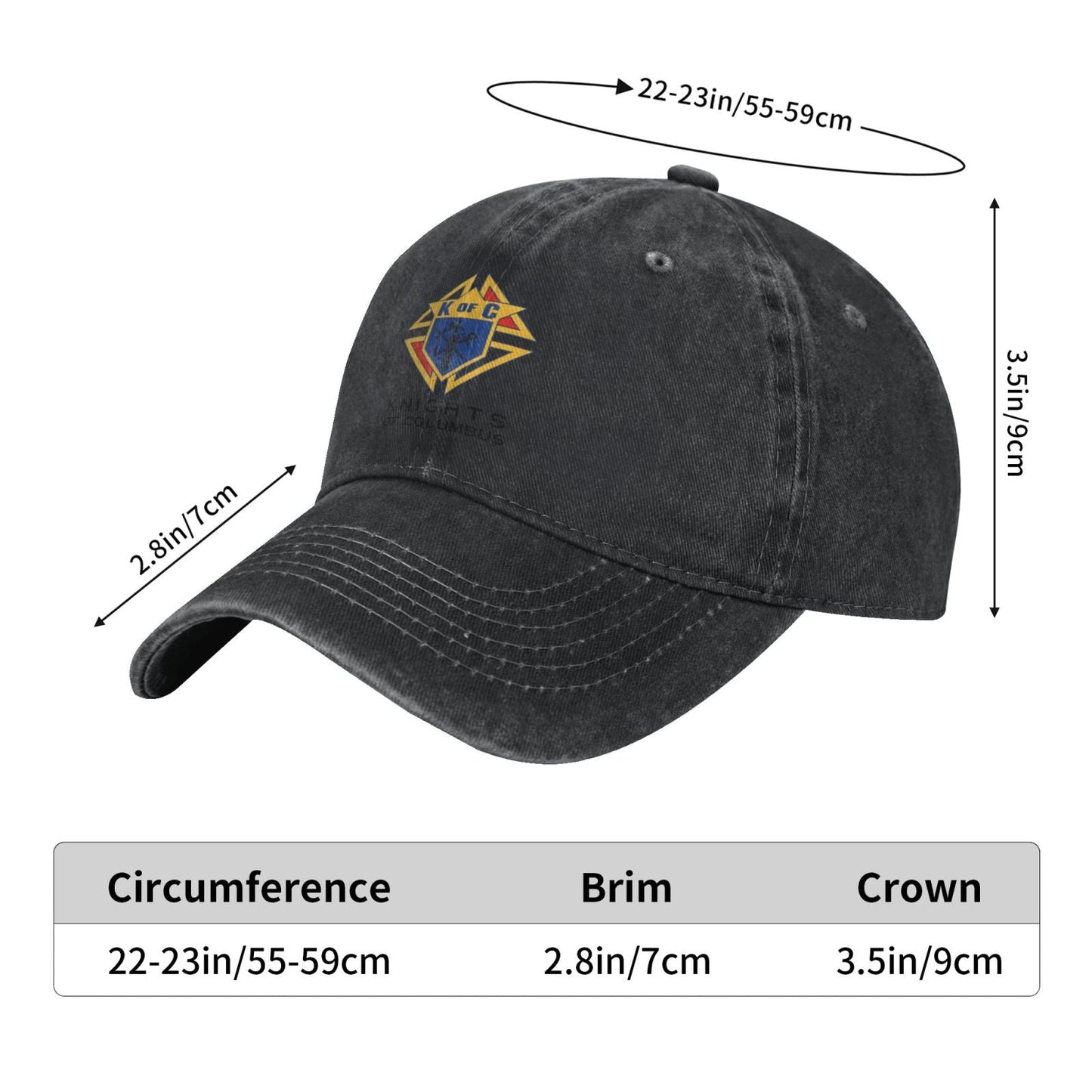 KNIGHTS OF COLUMBUS Printing unisex baseball cap adjustable hats veteran gift