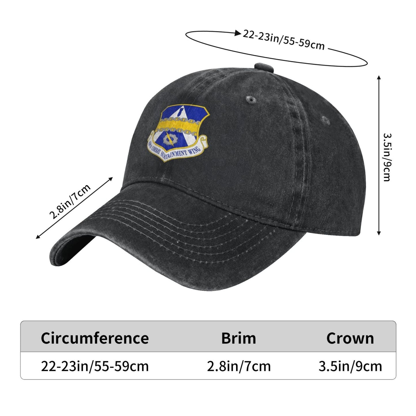 448 Combet Sustainment Wg Printing unisex baseball cap adjustable cap veteran gift