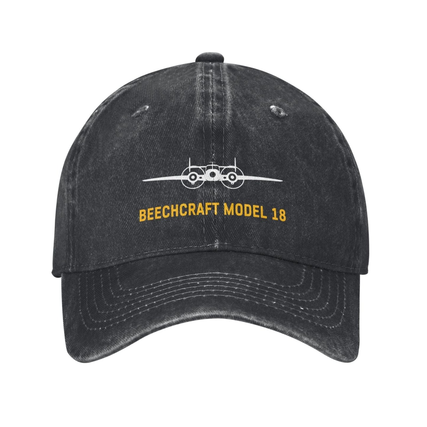 Beechcraft Model 18 Printing unisex baseball cap adjustable hats Outdoor leisure hat veteran gift