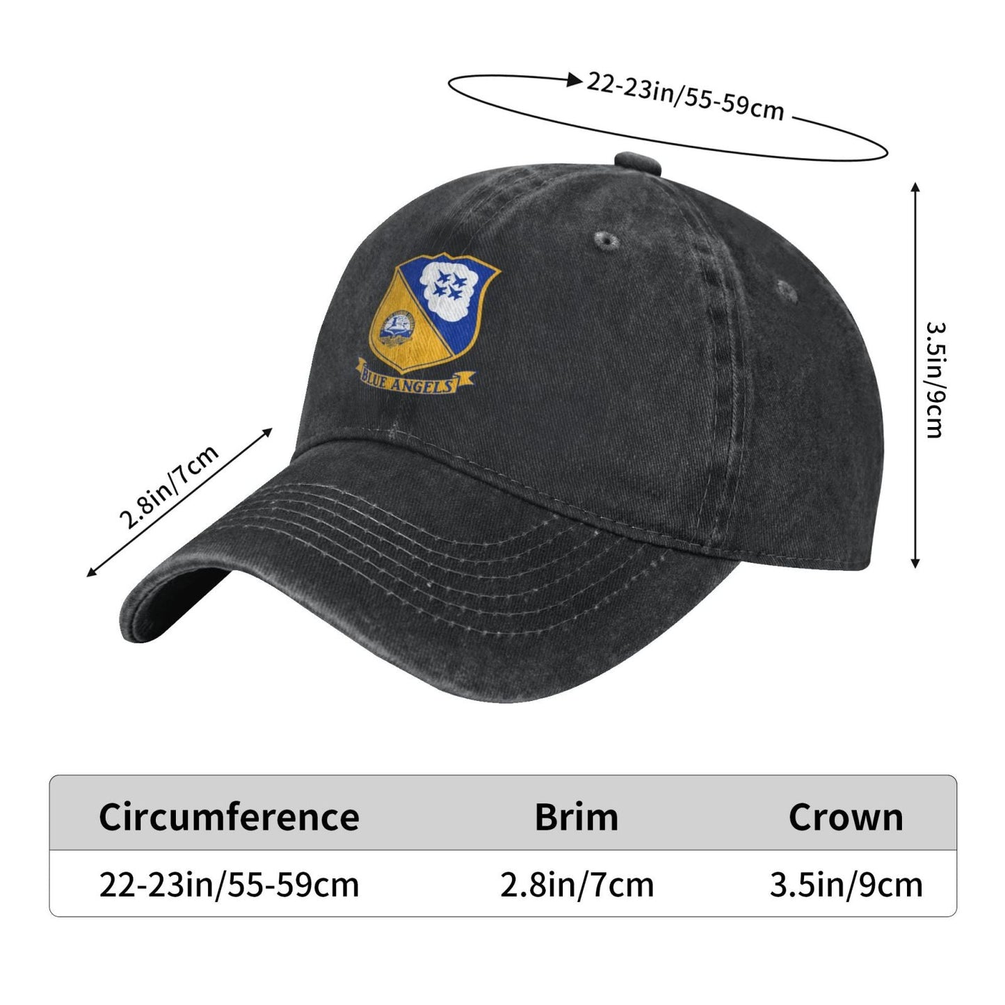 Blue Angels Insignia Printing unisex baseball cap adjustable cap veteran gift