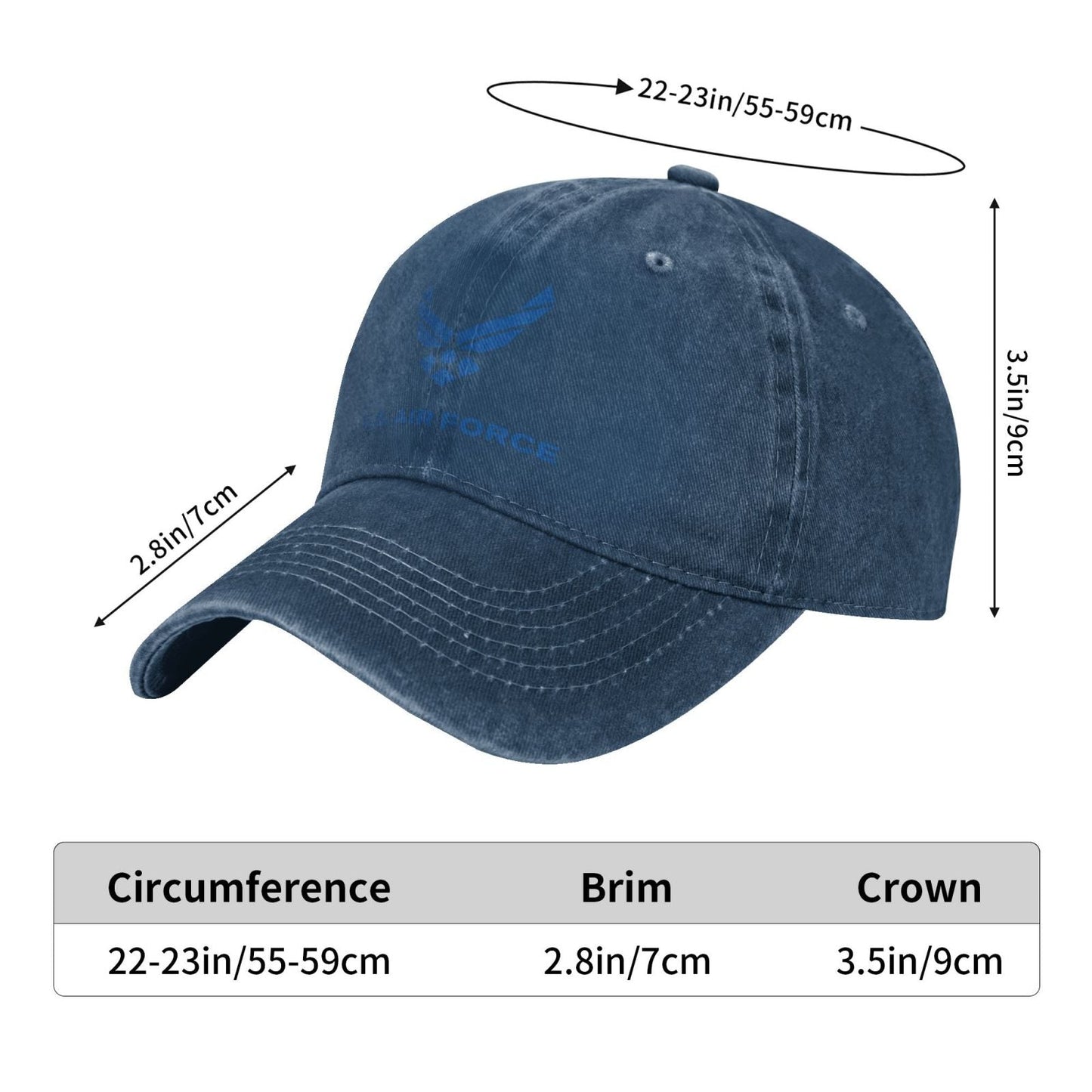 United States Air Force Printing unisex baseball cap adjustable cap veteran gift