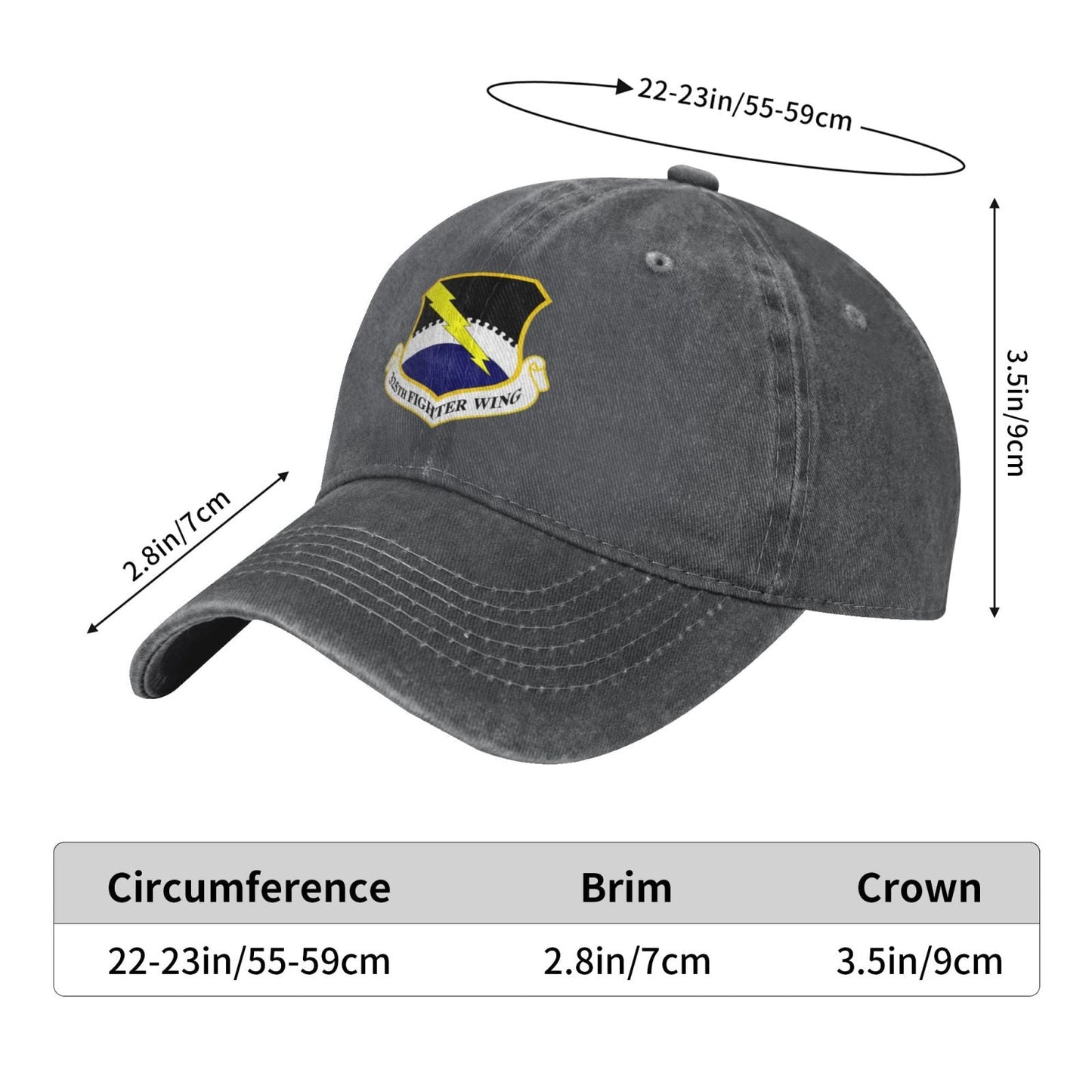 325th Fighter Wing Printing unisex baseball cap adjustable cap veteran gift