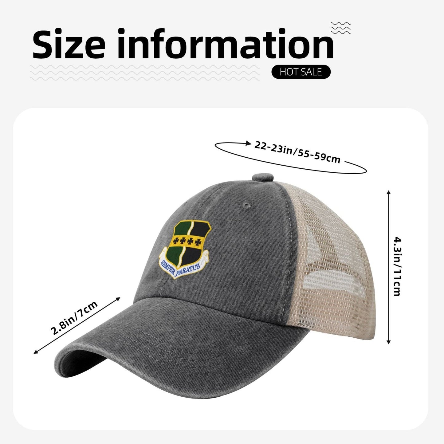 9th Reconnaissance Wing Printed unisex baseball cap adjustable grid baseball cap veteran gift