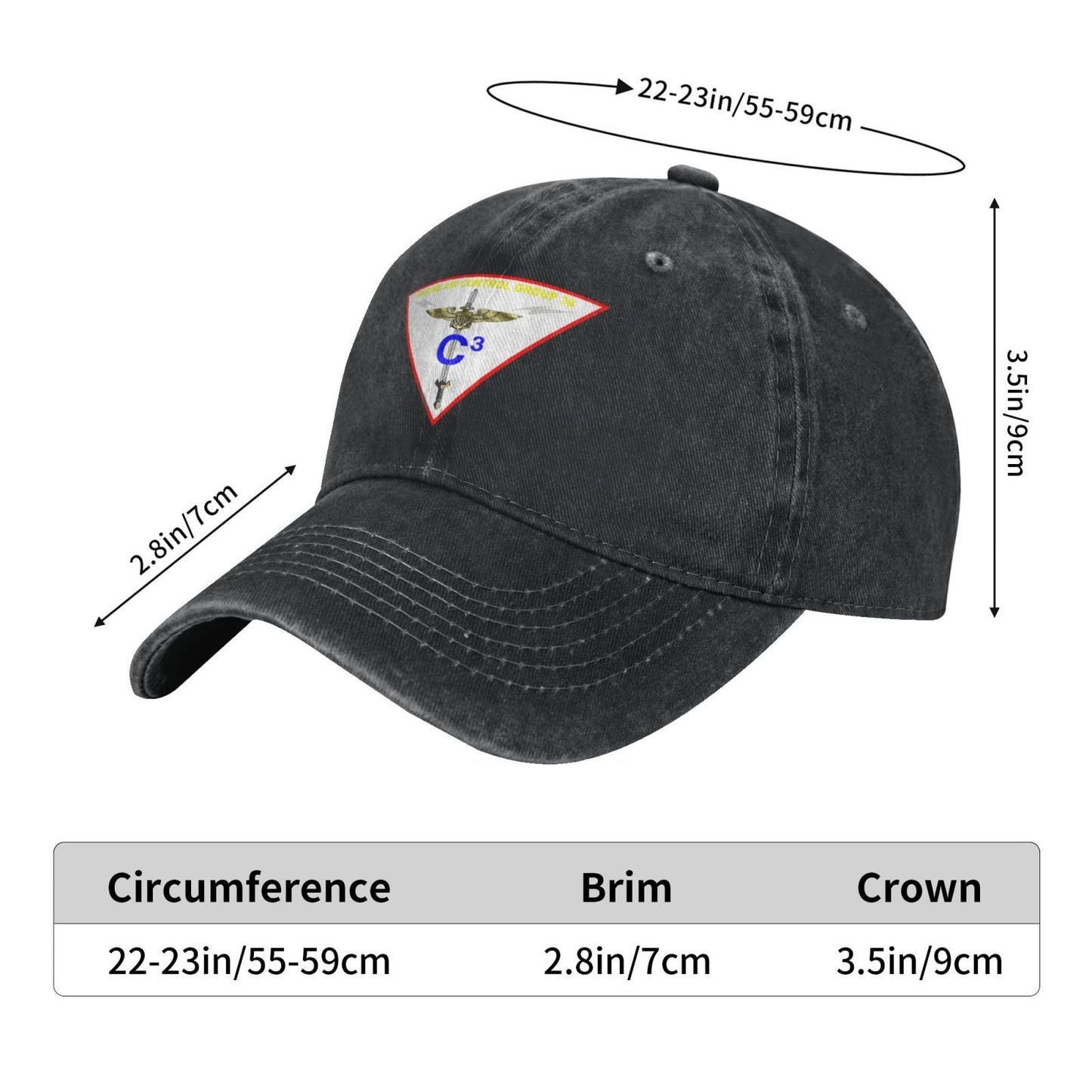 MACG 38 Insignia Printed unisex baseball cap adjustable cap veteran gift