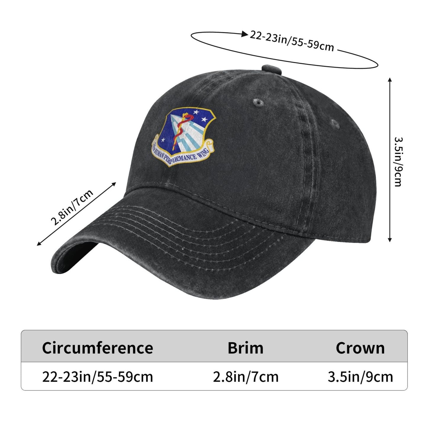 711th Human Performance Wing Printing unisex baseball cap adjustable cap veteran gift