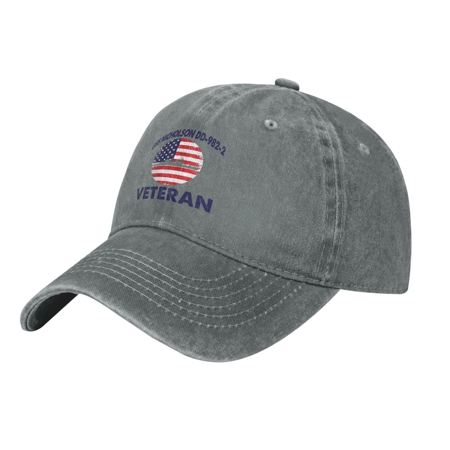 USS Nicholson (DD-982) -2 print Unisex baseball cap adjustable sport hat veteran