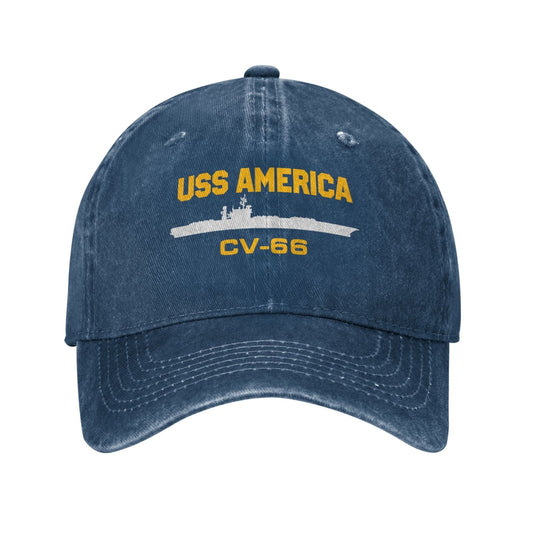 USS America (CV-66) Printed unisex baseball cap adjustable cap veteran gift