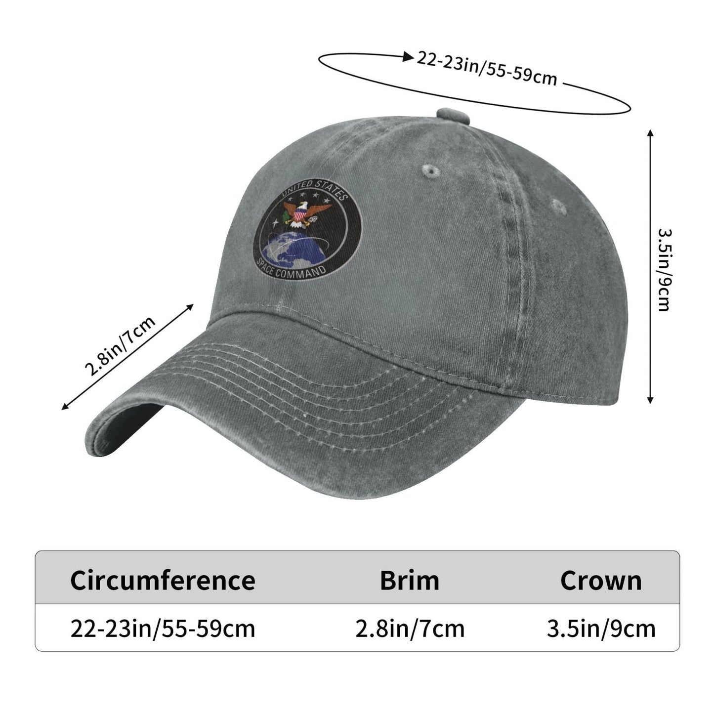 United States Space Command Emblem Printed unisex baseball cap adjustable cap veteran gift