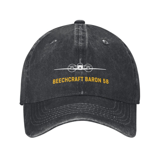 Beechcraft Baron 58 Printing unisex baseball cap adjustable hats Outdoor leisure hat veteran gift