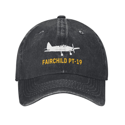 Fairchild PT-19 Printing unisex baseball cap adjustable hats Outdoor leisure hat veteran gift