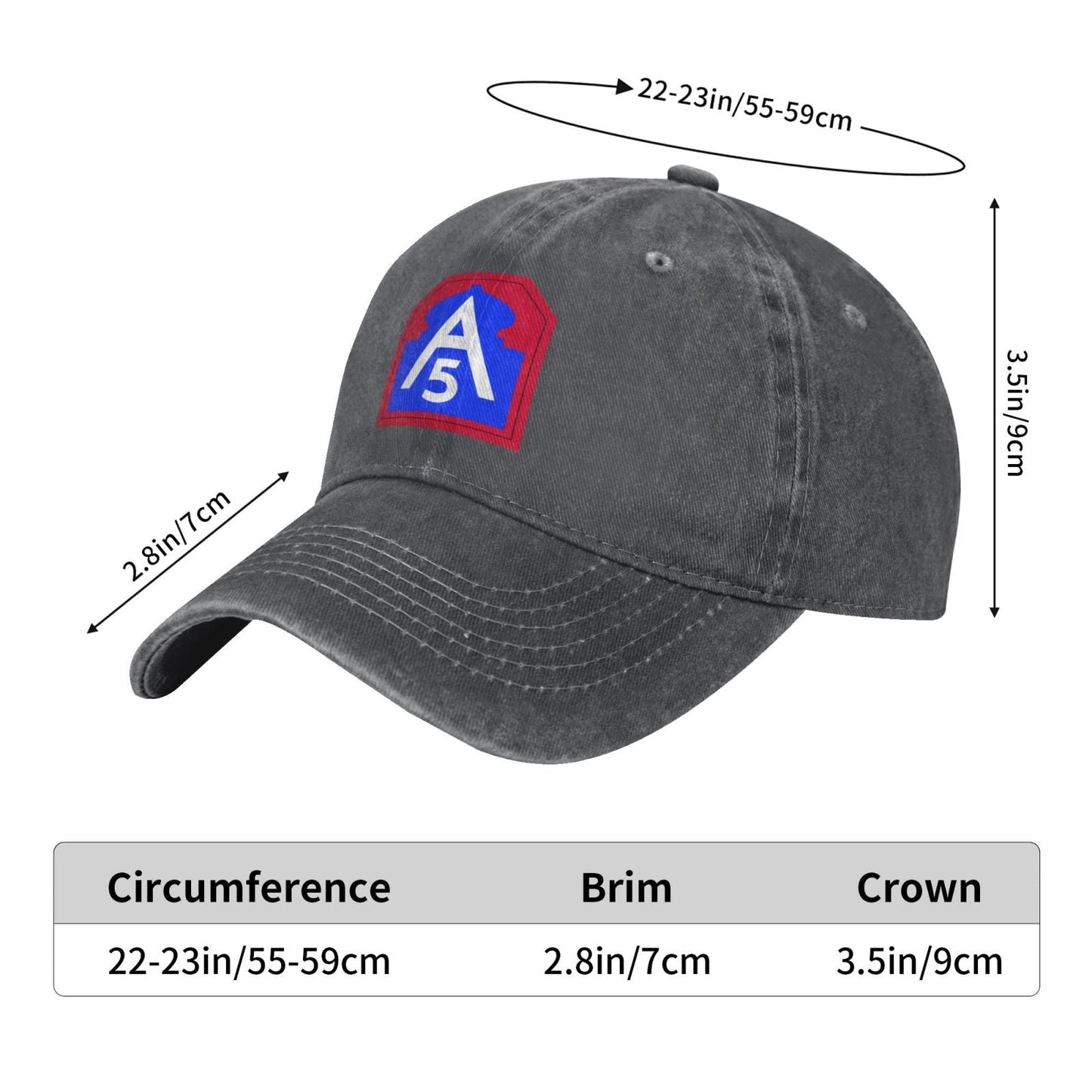 United States Army North CSIB Printing unisex baseball cap adjustable cap veteran gift