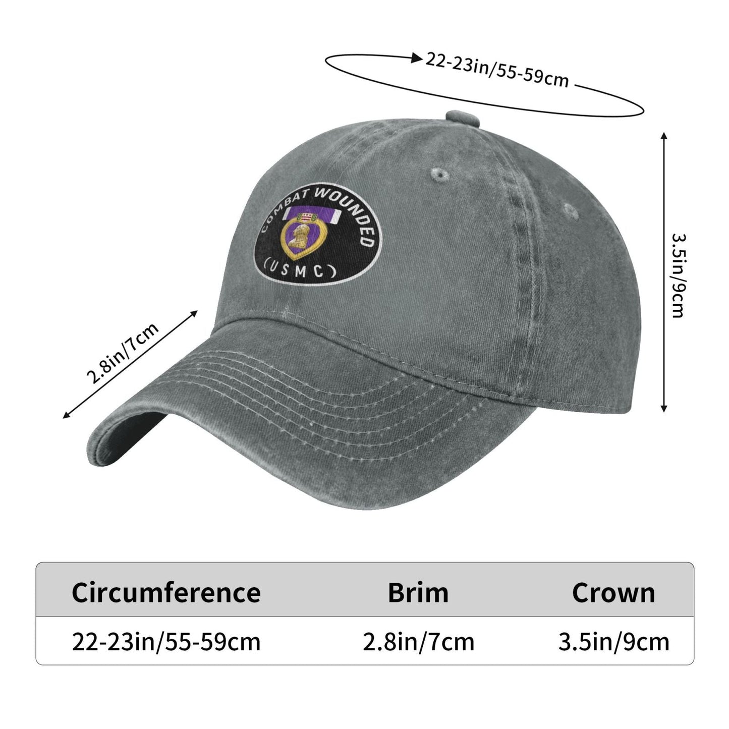 Usmc Dingzhi Printing unisex baseball cap adjustable hats veteran gift