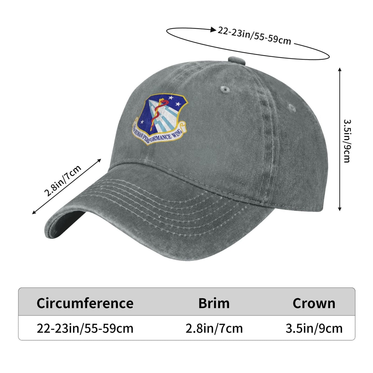 711th Human Performance Wing Printing unisex baseball cap adjustable cap veteran gift