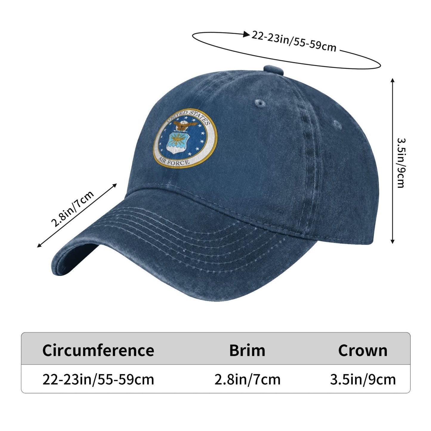 Mark Of The United States Air Force Printed unisex baseball cap adjustable cap veteran gift