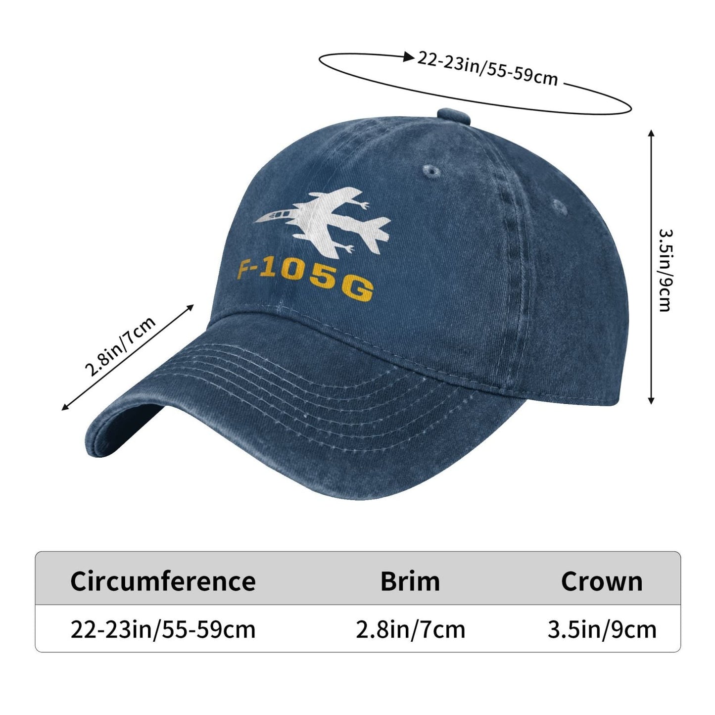 F-105G Printing unisex baseball cap adjustable hats Outdoor leisure hat veteran gift
