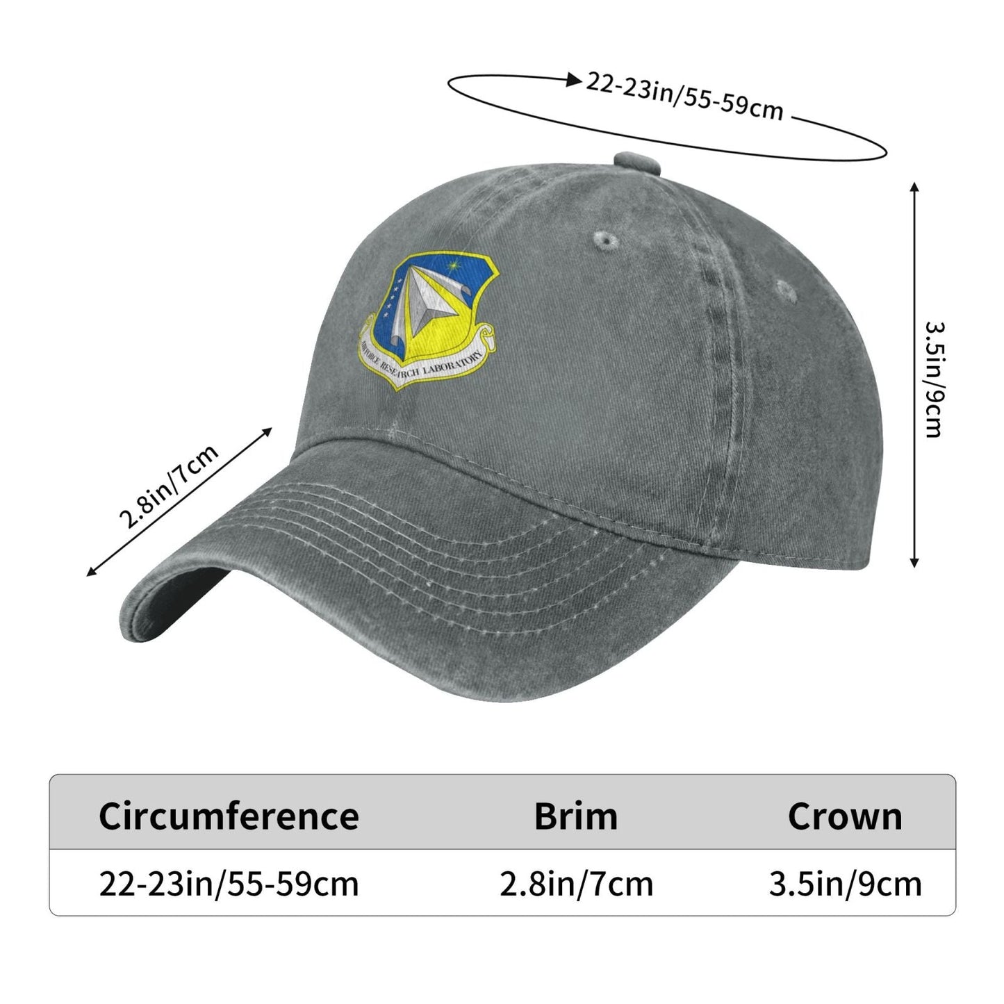 Air Force Research Laboratory Printed unisex baseball cap adjustable cap veteran gift
